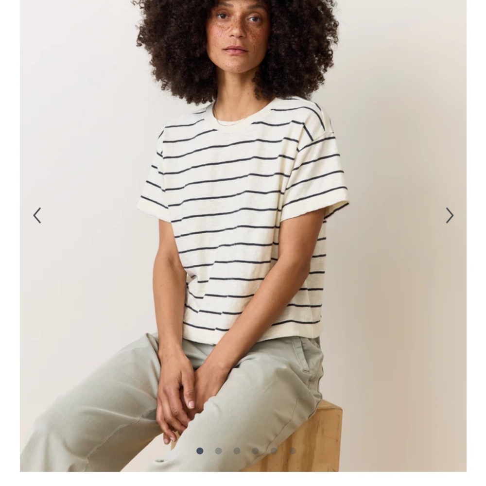 Marine layer Sadie Vintage Slub Crop Tee
